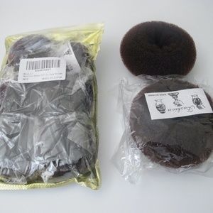 Hair Bun Maker ballet dance 6 small, 2 large